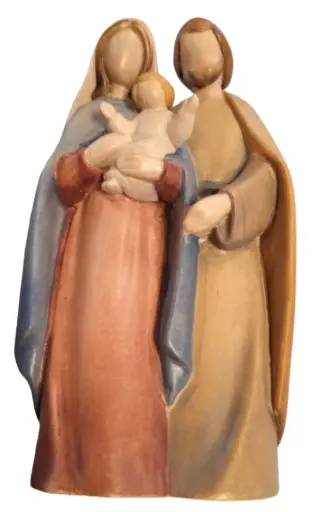 [1000000004885] STATUE SAINTE FAMILLE 15 CM