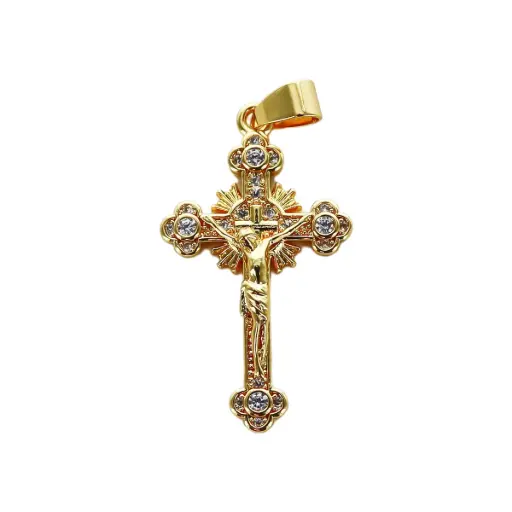 [1000000005455] CROIX CHRIST RAYONNANT 2.9CM 