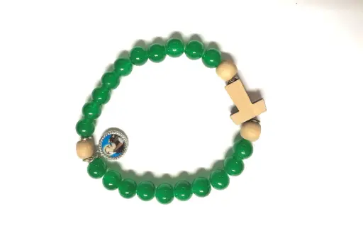 [1000000006469] BRACELET PADRE PIO - VERT