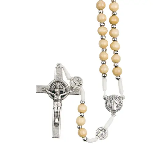 [1000000006537] CHAPELET SAINT BENOIT - BOIS BEIGE